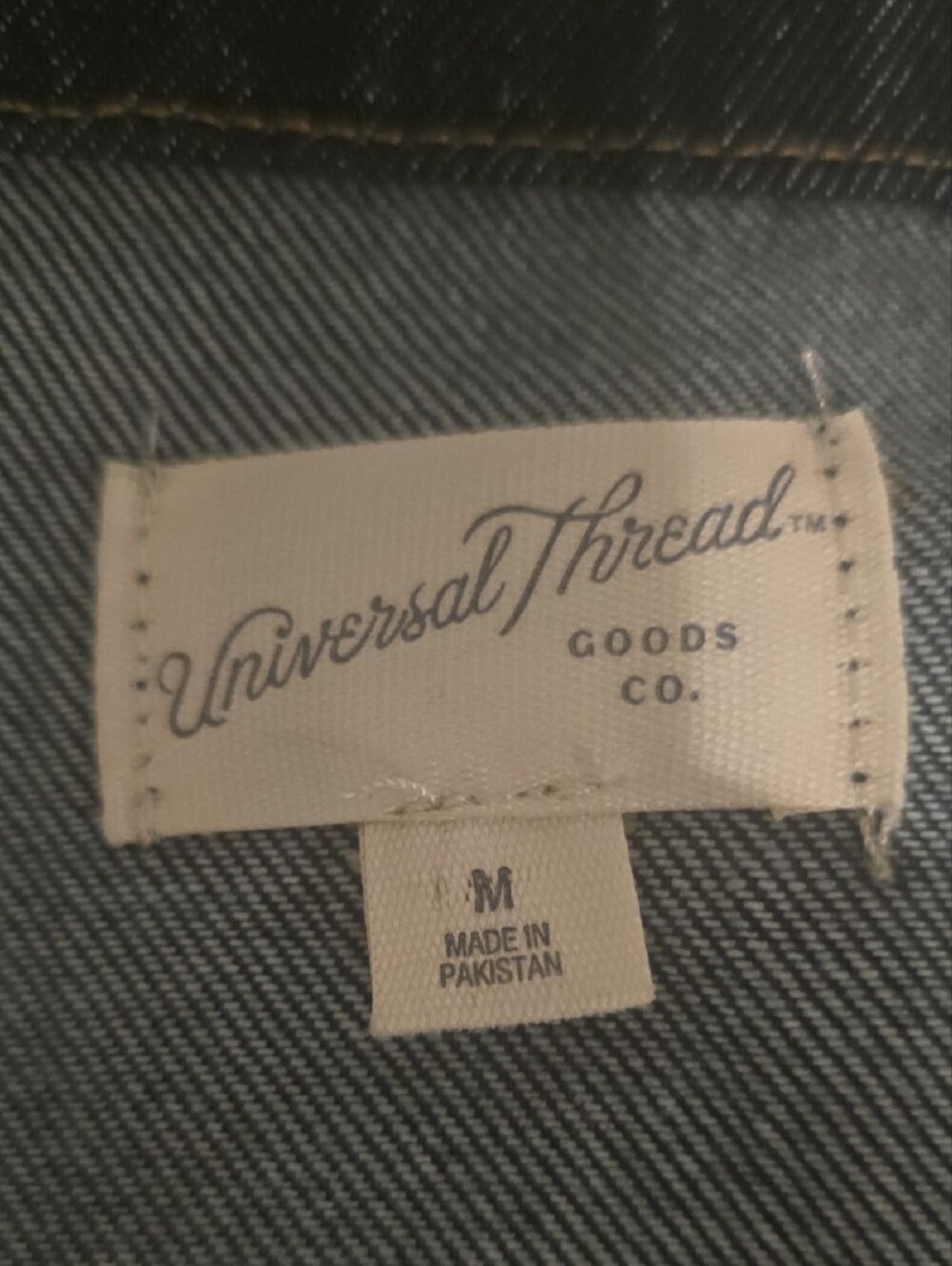 Universal Thread Dark Indigo Drawstring Denim Jacket - Picture 4 of 5